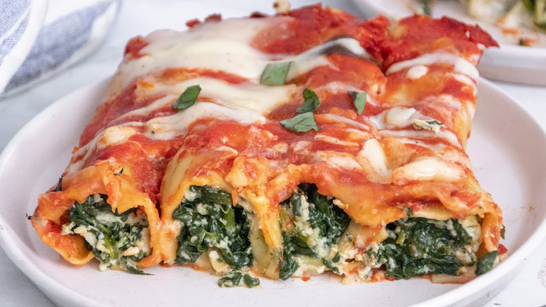 Spinach and Cheese Cannelloni