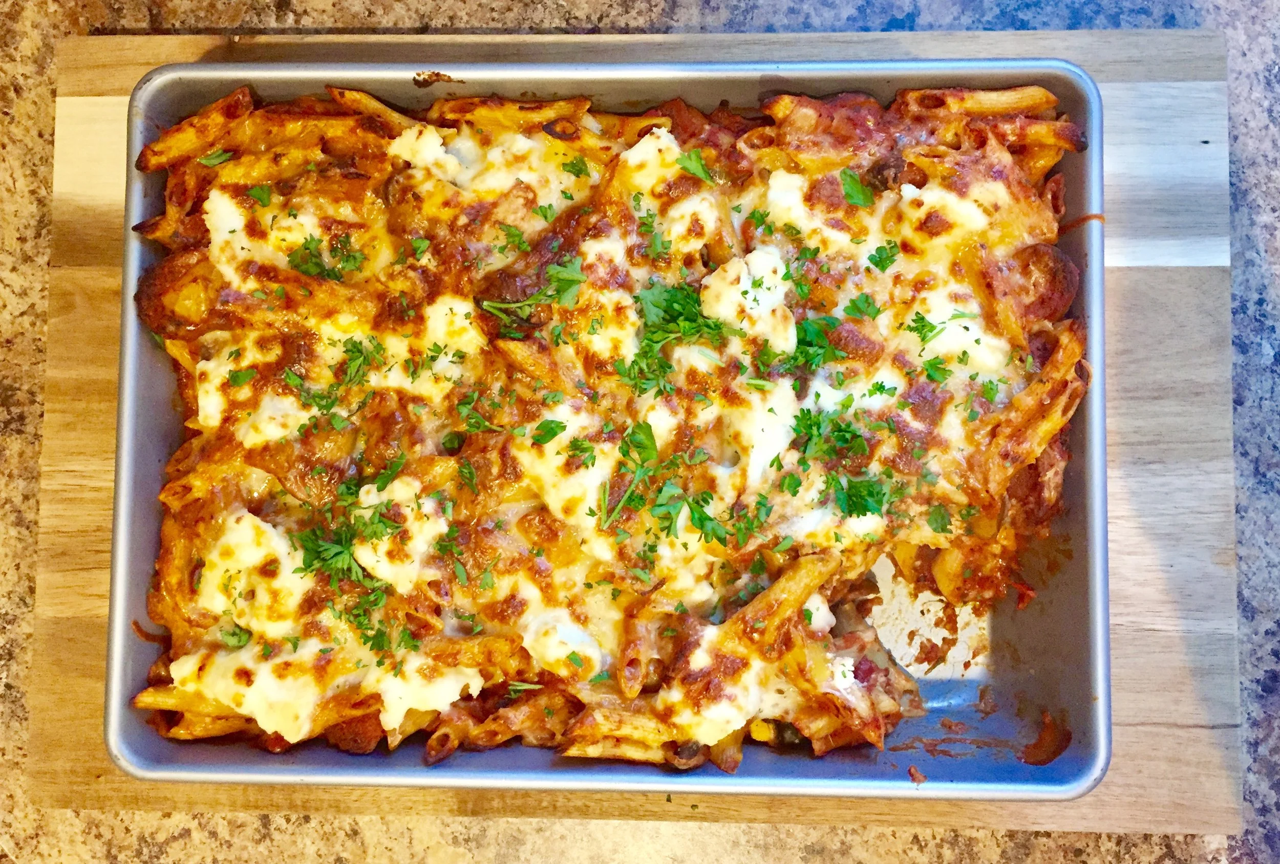 Cheesy Penne Arrabiata