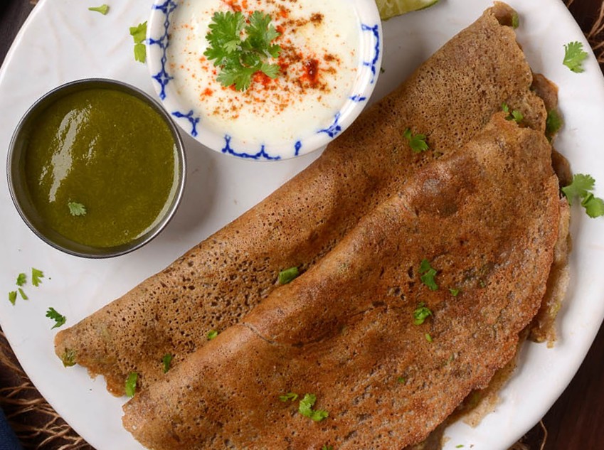 Fasting Singhara Atta Cheela