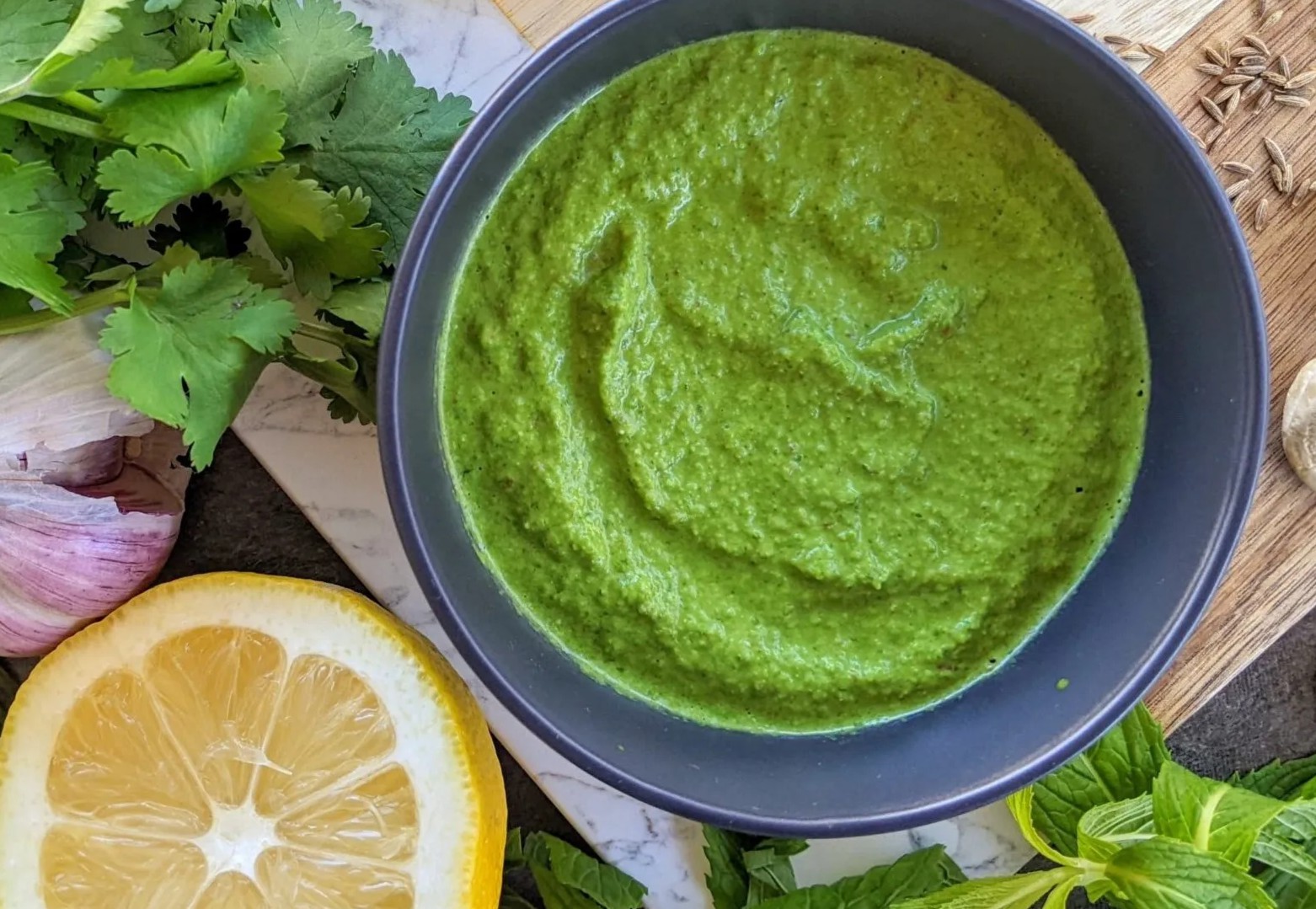 Dhania Pudina (Coriander and Mint) Chutney