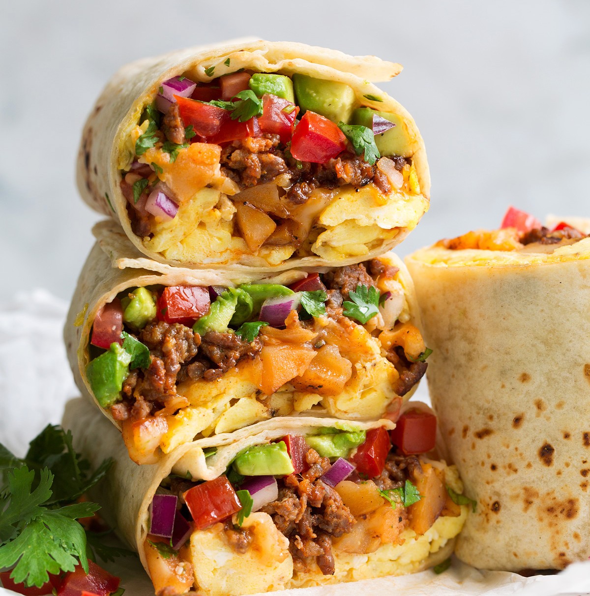 Tasty Breakfast Burrito