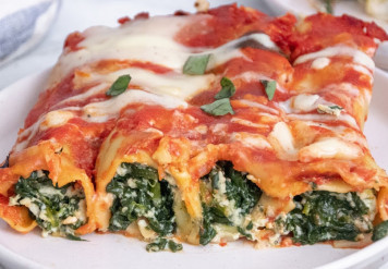 Spinach and Cheese Cannelloni