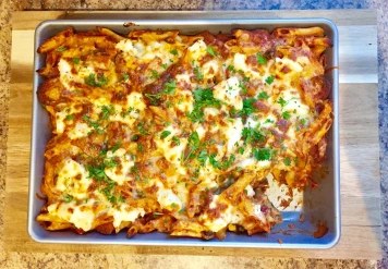 Cheesy Penne Arrabiata