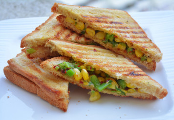 Cheese and Corn Sandwich